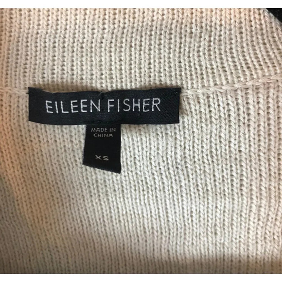 Eileen Fisher | Collared Raw Trim Button Cardigan - Picture 2 of 5